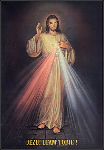 Jezus Miłosierny, mal. Adolf Hyła, 1943