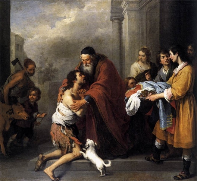 Bartolomé Esteban Murillo (1617-1682). Powrót syna marnotrawnego